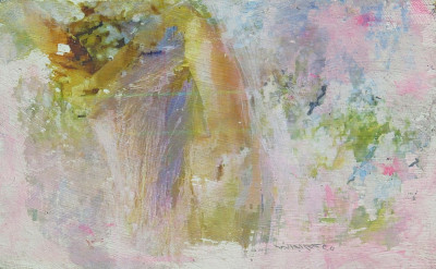 various materials on wood, 15x25 cm, 2020