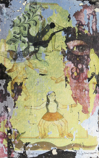 various materials on wood, 19x30 cm, 2020