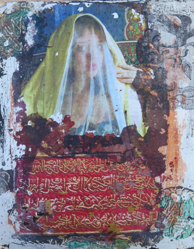 various materials on wood, 24x29cm, 2020