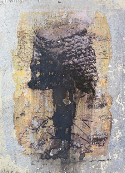 various materials on wood, 24x33cm, 2020