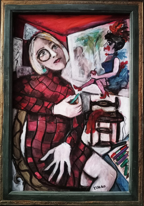 I.G.  ukrán grafikus,festőnő, bábkészítő.