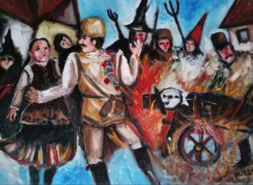 "Télűző", 40x60 cm, feszített vászon, olaj *