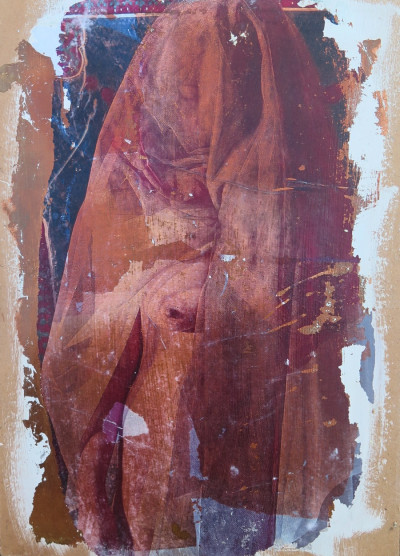 various materials on wood, 25x34cm, 2020