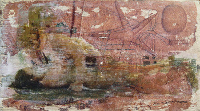 various materials on wood, 27x14cm, 2020