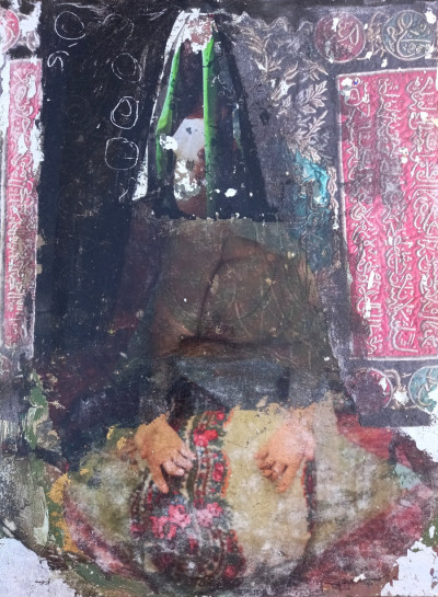 various materials on wood, 30x40 cm, 2020