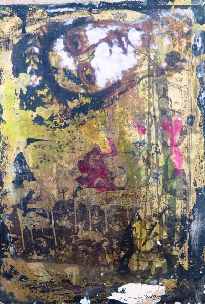 various materials on wood, 30x20cm, 2020