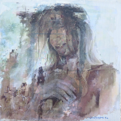 various materials on wood, 30x30 cm, 2020