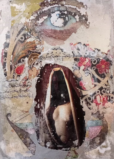 various materials on wood, 34X25 cm, 2020