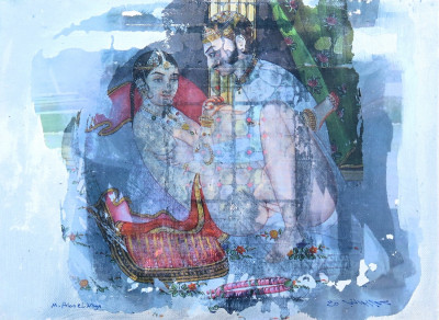 various materials on wood, 40x30cm, 2020