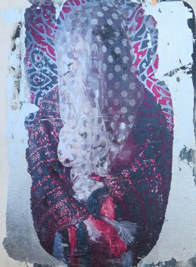 various materials on wood, 40x30cm, 2020