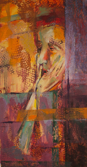 TAL GAOSH
Protected Space(Diptich), Acrylic on canvas, 47 x 80 cm (2024).