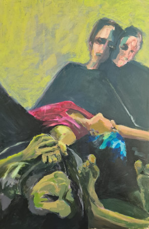 GAOSH TAL
UNTILL DEATH DO US APART, Akrill vásznon, 80 x 60 cm (2024).